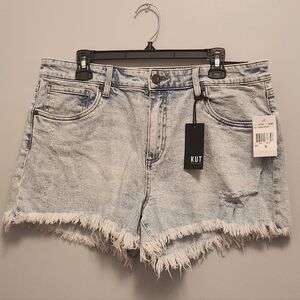 Kut from the Kloth Women's Light Blue Denim Shorts Size 12 NWT